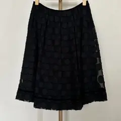 MICHEL KLEIN フレアスカート ブラック 38のサムネイル