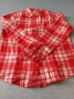 L.L. Bean 赤いチェック柄長袖シャツ