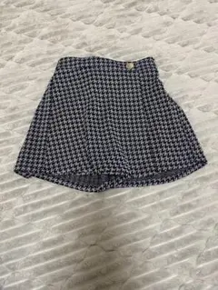 【売り切り価格今週末まで】ミラーベイ　ラメ　千鳥柄　スカートパンツ