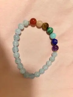 アクアマリン 天然石 ブレスレット