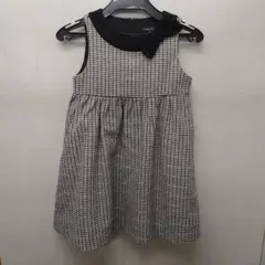 3623　BeBe千鳥格子ワンピース　110cm