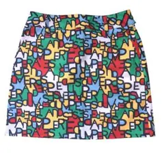 and per se アンパスィ ゴルフスカート ビビッドピンク ウエストゴム