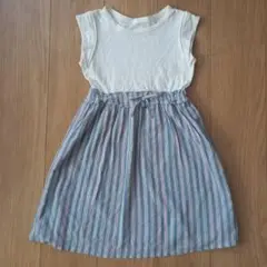 BEAMS mini ストライプ柄 ワンピース 120