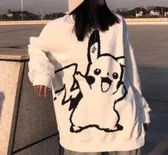 いいえキャップ生徒ない薄いセクション緩いセーター