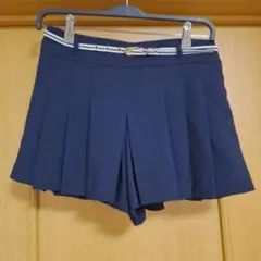 &by Pinky&Dianneプリーツボーダーベルト付ショートパンツキュロットのサムネイル