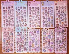 ラブブ ボンボンドロップシール　１０枚　ぷくぷくシール　シール　ステッカー