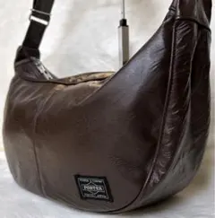 【極美品】PORTER フリースタイル ショルダー ブラウン 斜めがけ 軽量