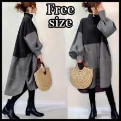 コクーンワンピース ひざ丈ワンピース