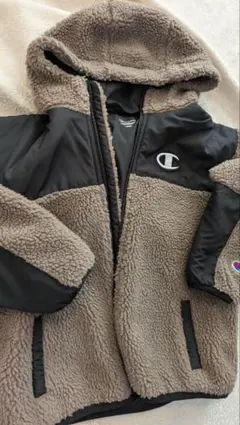 Champion フリースジャケット 130cm ブラウン/ブラック