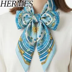 P921 エルメス DIES ET HORE 占星術 大判 スカーフ レディース