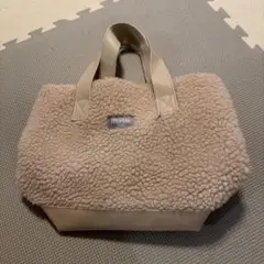 marble ベージュ トートバッグ
