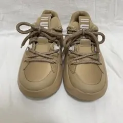 美品 UGG LA Cloud Lace 厚底 エルエー クラウド 23cm UGG LA Cloud Lace SAND / WHITE SUEDE 21FW-I（アグ エルエー