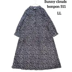 Sunny clouds サニークラウズ ponの花柄みたいなワンピース LL