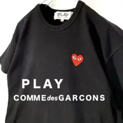 プレイ コムデギャルソン 黒ハートワッペン 半袖ポロシャツ - メルカリ