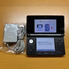【中古】Nintendo3DS CTR-001 コスモブラック 充電器付き