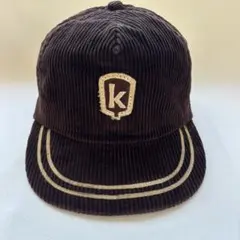 ビンテージ トラッカーキャップ コーデュロイ ブラウン キャップ 帽子 古着 茶
