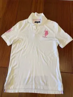 U.S. POLO ASSN. ポロシャツ ホワイト L
