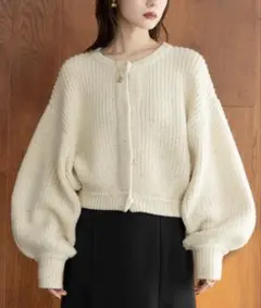 hinari スパンコールニットカーディガン スパンコールニットカーディガン（ニット/セーター）｜hinari