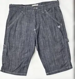 Disney /ミッキーマウス刺繍ペインターハーフパンツ