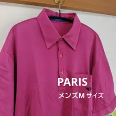 PARIS ポロシャツ　Mサイズ　ピンク 半袖シャツのサムネイル