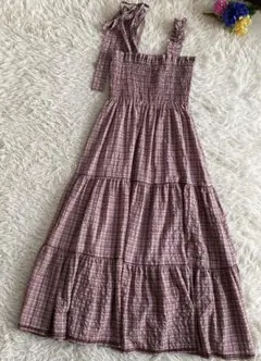 SNIDEL スナイデル 【WEB限定】ティアードキャミワンピース