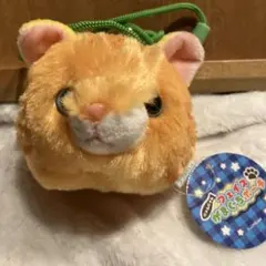 にゃんにゃんフェイスがまぐちポーチ 猫 ふわふわ がま口ポーチ ぬいぐるみ