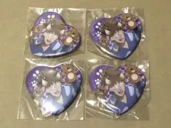 忍たま乱太郎 鉢屋三郎 ナンジャタウン ハート缶バッジ×4