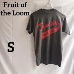 フルーツオブザルーム 【S】Dynasty グラフィックTシャツ 黒赤ロゴ米製