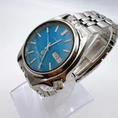 【稼働品】SEIKO セイコー シルバーウェーブ 4336-8090 青文字盤