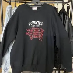 Porkchop ポークチョップM 人気スウェット　キムタク着用モデルのブラック