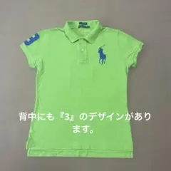 背中にも『3』ありRalph Lauren ポロシャツ Lビッグポニー