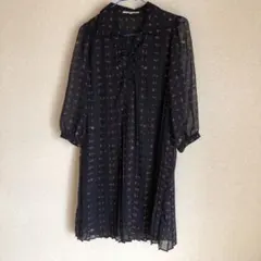 プリーツワンピース ひざ丈ワンピース