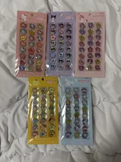 【正規品】サンリオ　おはじきシール　５枚セット