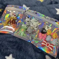 カラフル動物キャラクター デコレーションパーツ