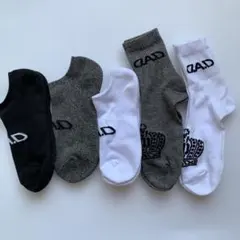 ギャルソンDADロゴ入りソックス5足セット