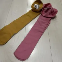 H&M キッズタイツ 92サイズ マスタード・ピンク　1歳から2歳用