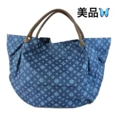 美品✨russet(ラシット)A4入る大容量ナイロントートバッグ レザー