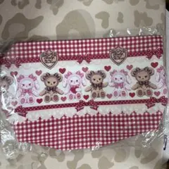 くまくみゃちゃん　うさくみゃちゃん　トートバッグ　レッドのサムネイル