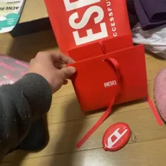 DIESEL 赤いショップ袋