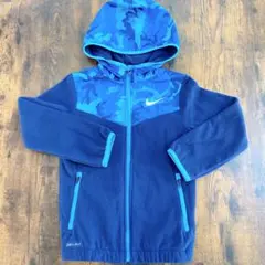 NIKE ナイキ　カモフラージュ　フリース　パーカー　キッズ　116-122cm