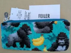 新品未使用品FEILER フェイラー クマ 風船 柄 ポーチ ペンケース 