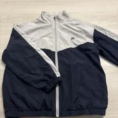FILA ナイロンジャケット ネイビー/グレー