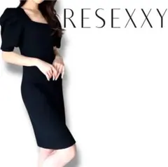スクエアリブニットミニワンピース　リゼクシー　resexxy