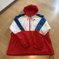 ナイロンジャケット フード付き 赤白青