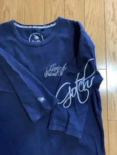 希少‼️Gotcha 七分袖 Tシャツ ネイビー ロゴのサムネイル