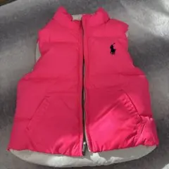 ポロ・ラルフ・ローレン ダウンベスト ピンク