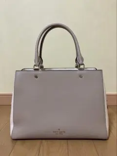 kate spade ケイトスペード トートバッグ グレー ホワイト 美品