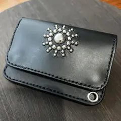 LOMEI Zipper Compact Wallet BLACK - メルカリ