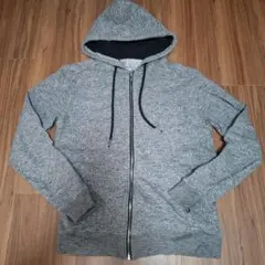 ZARA グレー フルジップパーカー M