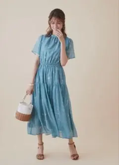 ⭐︎最終値下げ⭐︎【Fabulous Angela】グリーン花柄ワンピース